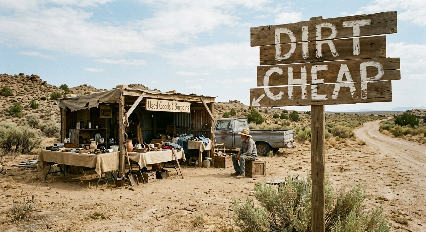 Dirt Cheap Roadside Desert Shop